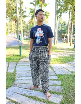 MEN Harem PANTS ELEPHANT PRINT