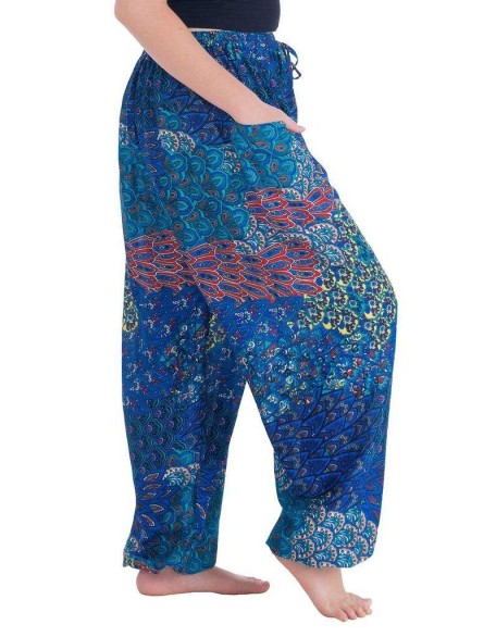 Colorful Harem Pants with Drawstring