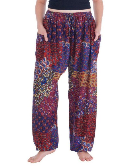 Colorful Harem Pants with Drawstring