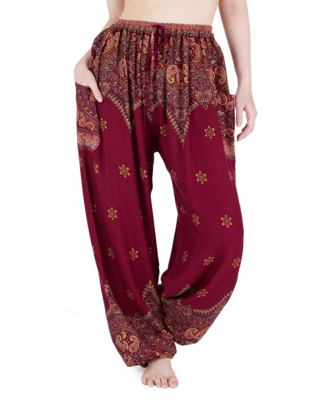 Peacock Flower Harem Pants