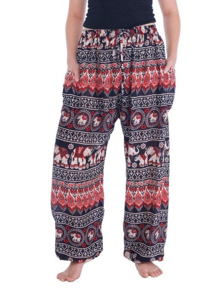 Flowy Elephant Drawstring Pants