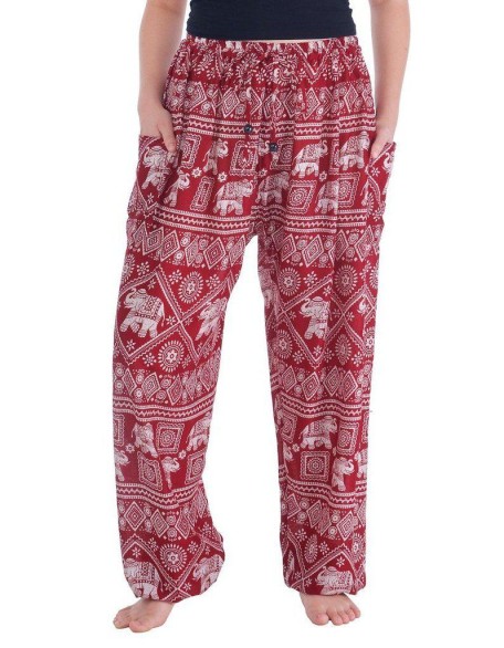 Harem Pants with Elephant Print