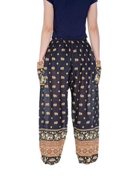 Flowy Elephant Drawstring Pants