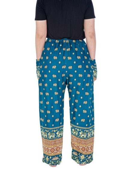 Flowy Elephant Drawstring Pants