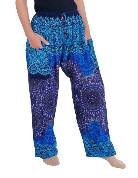 Mandala Harem Pants with Drawstring