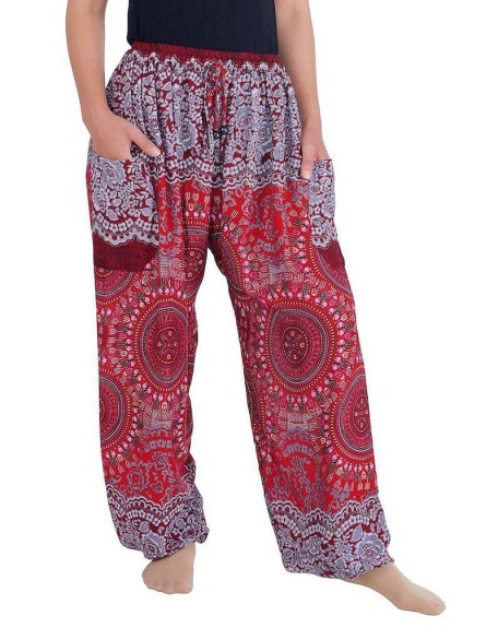 Mandala Harem Pants with Drawstring