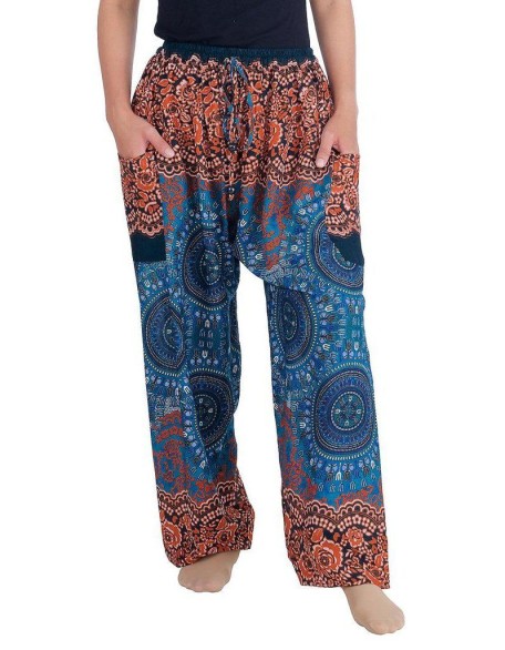 Mandala Harem Pants with Drawstring