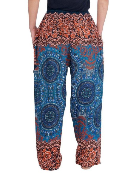 Mandala Harem Pants with Drawstring