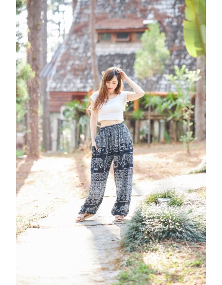 Elephant Harem Pants with Drawstring