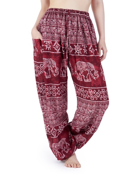 Elephant Harem Pants with Drawstring