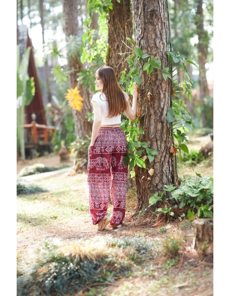 Elephant Harem Pants with Drawstring