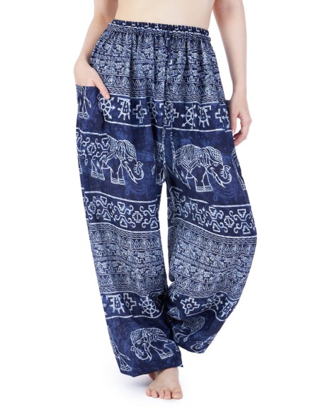 Elephant Harem Pants with Drawstring