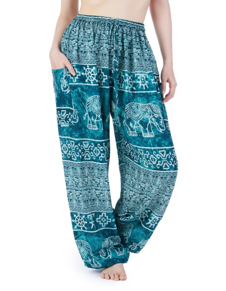 Elephant Harem Pants with Drawstring