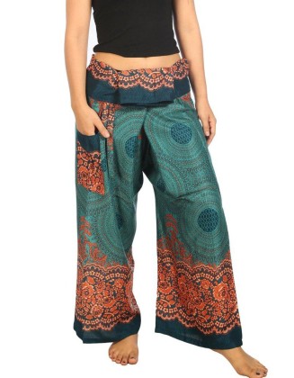 Mandala Fisherman Yoga Pants