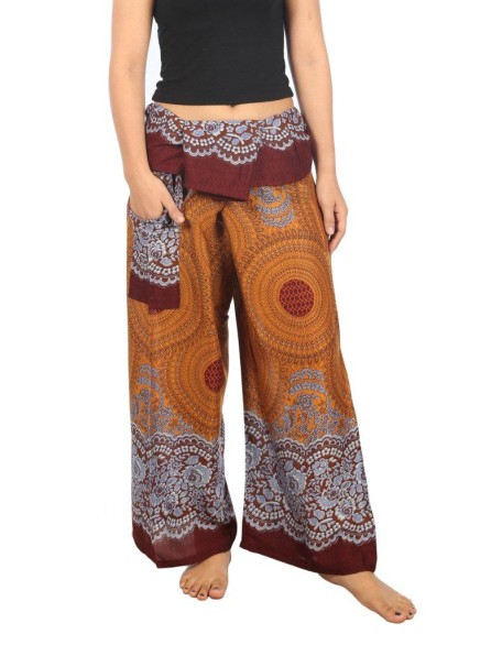 Mandala Fisherman Yoga Pants