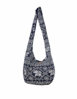 Elephant Crossbody Purse Black