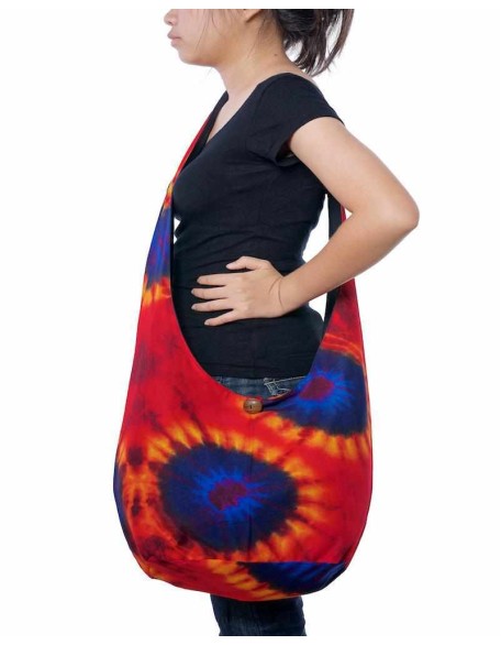 Orange Blue Sling Purse