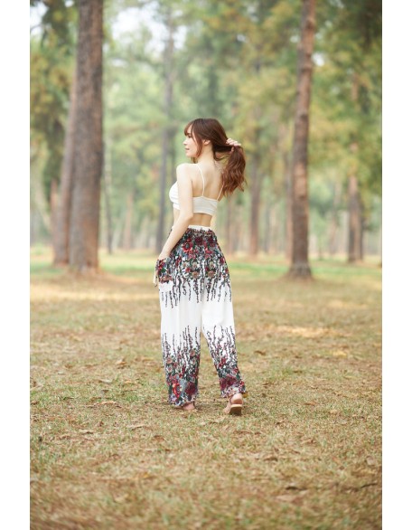 Flower Print Harem Pants