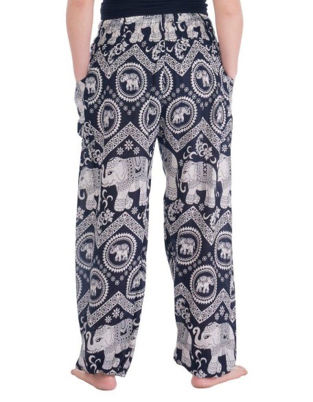 Black Elephant Harem Pants