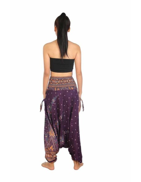 Harem Pants Peacock Print