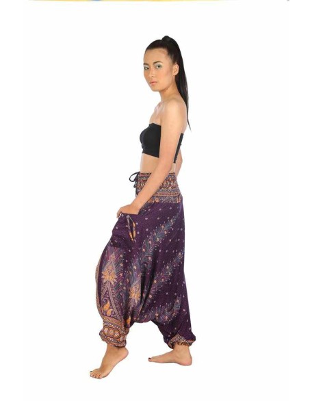 Harem Pants Peacock Print