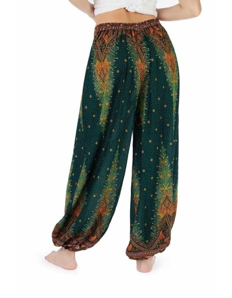 Green Comfy Boho Pants