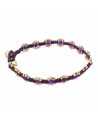 Beaded Flower Anklet