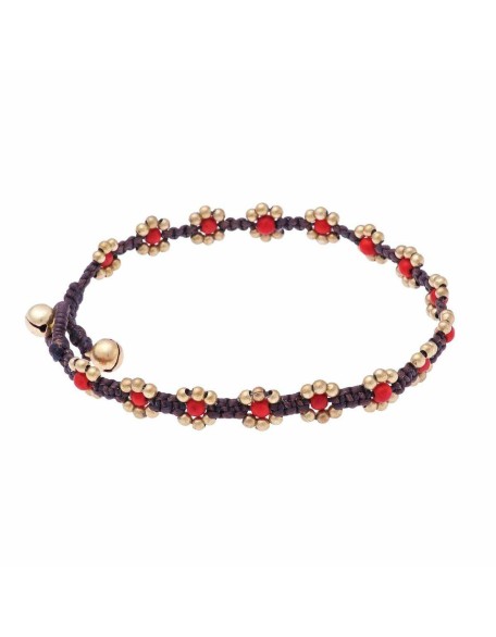 Beaded Flower Anklet