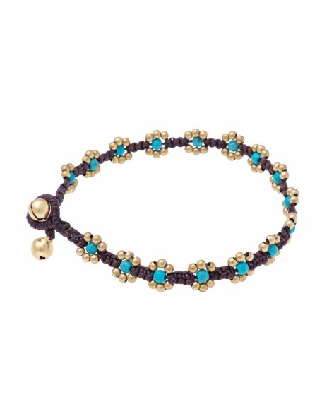 Beaded Flower Anklet