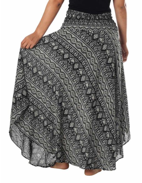 SMALL ELEPHANT PRINT MAXI SKIRT