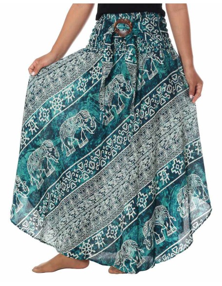 GYPSY TEAL MAXI SKIRT