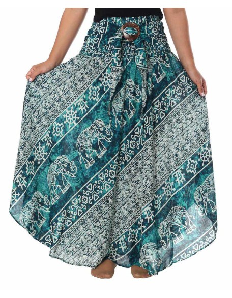 GYPSY TEAL MAXI SKIRT