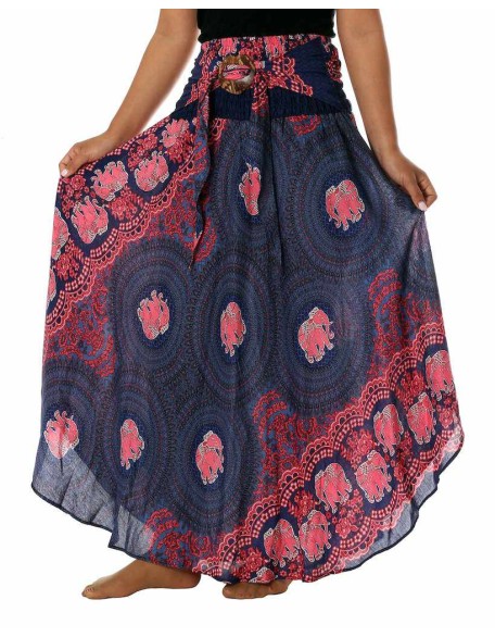 WOMEN DARK BLUE MAXI SKIRT