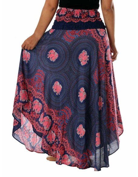 WOMEN DARK BLUE MAXI SKIRT