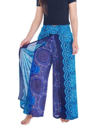 Rose Circle Wide Leg Pants