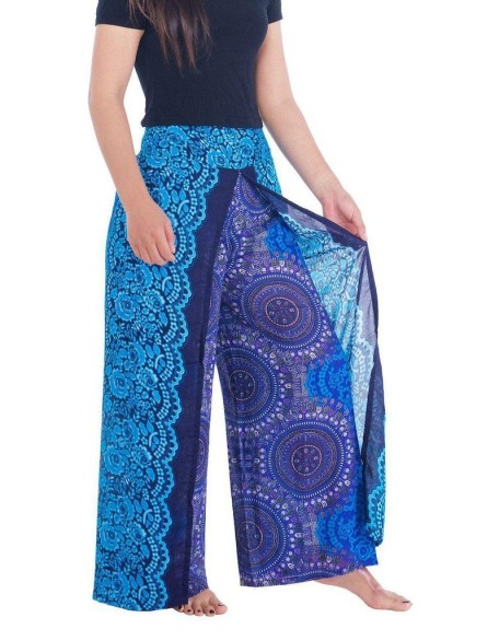 Rose Circle Wide Leg Pants