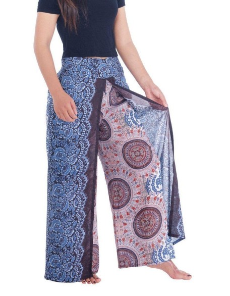 Rose Circle Wide Leg Pants