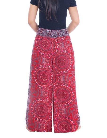 Rose Circle Wide Leg Pants