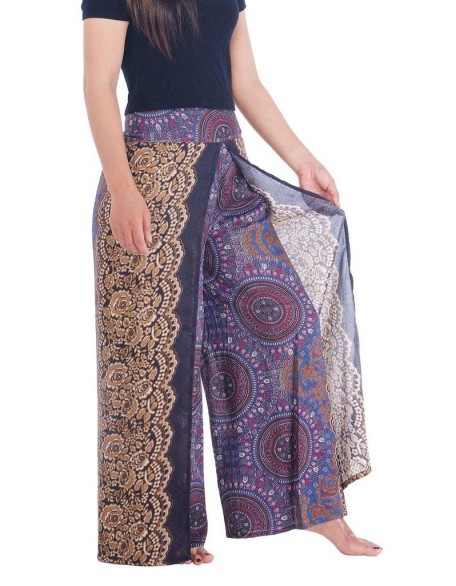 Rose Circle Wide Leg Pants