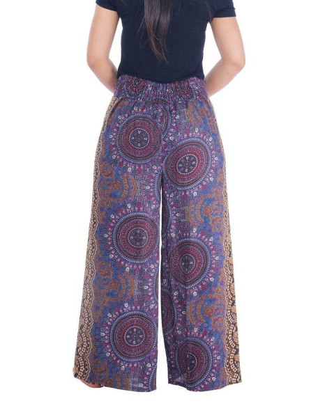 Rose Circle Wide Leg Pants