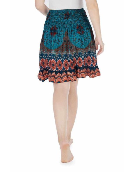 SHORT FLORAL MANDALA BOHO SKIRT