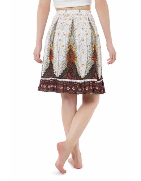 SHORT PEACOCK BOHO SKIRT